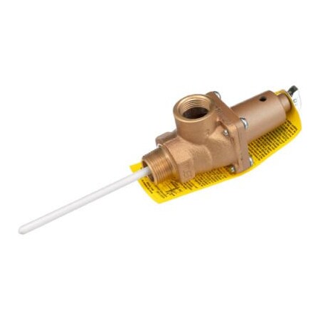 Allpoints Allpoints 56-1081 Cast Iron 3/4" NPT Pressure and Temperature Relief Valve - 150 PSI 561081